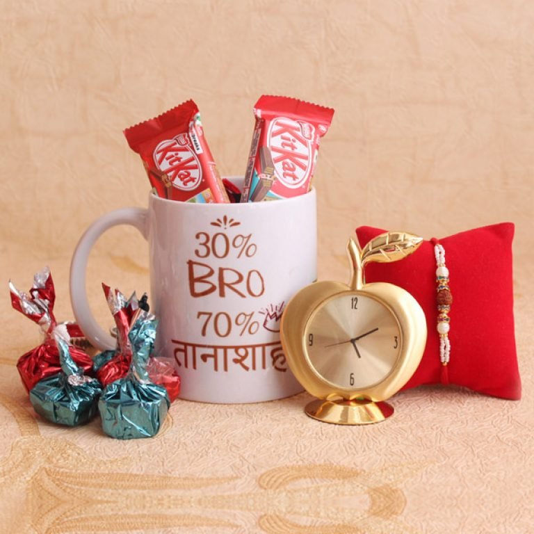 Printing Rakhi Personalised Mug With chocolates